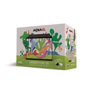 SET ACUARIO LEDDY MINI 35 BLACK