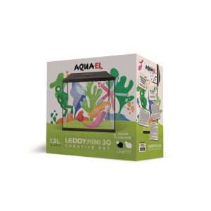 SET ACUARIO LEDDY MINI 30 BLACK
