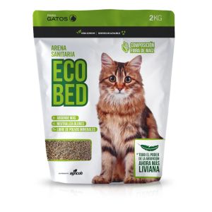 ECOBED ARENA SANITARIA PARA GATOS 2 KG